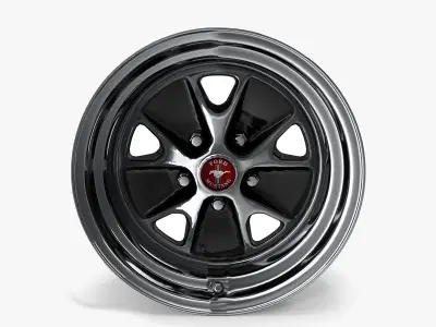 Magnum 500 Alloy Wheel Low-poly 3D model