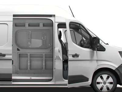 Renault Master L4H3 Van HQ Interior 2024 3D model