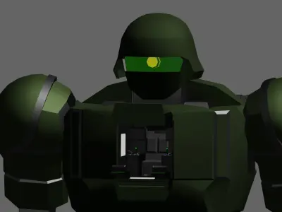 Mecha Mobile Suit-Krieger Free low-poly 3D model