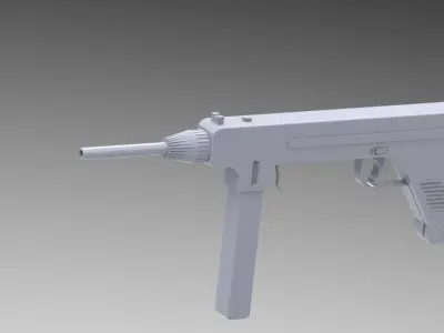 Madsen M50 machine gun Free 3D model