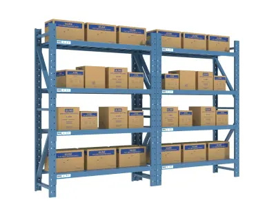 Warehouse Rack Storage 3D model