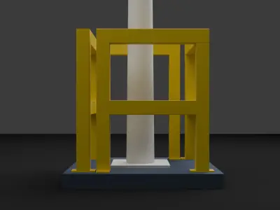 railing 002 3d model 3D model