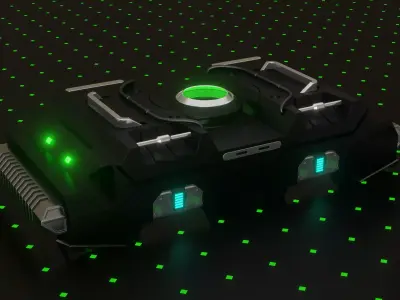 Sci-fi Crate 3D model 3