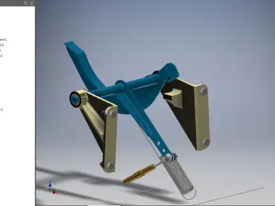 P-51D Mustang Tail Wheel Declutching Camshaft Supports Sta 311-5 3D print model