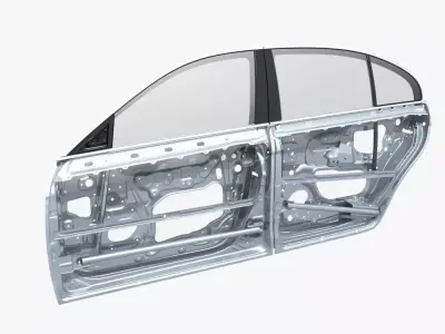 Car Door Structure 03 3D model