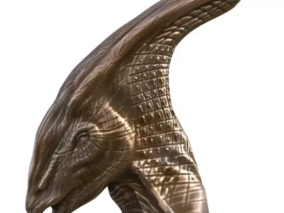 Dino head mask 3 3D model