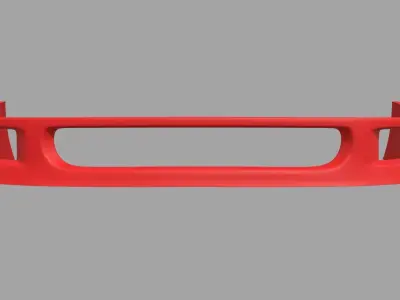 Front Bumper Ferrari F40 Low-poly 3D model