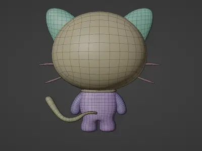 Chococat sonic cat 3D model