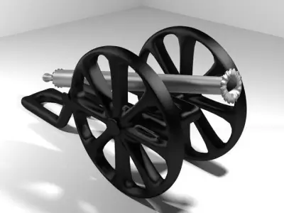 Cannon - European Parrot 3D model