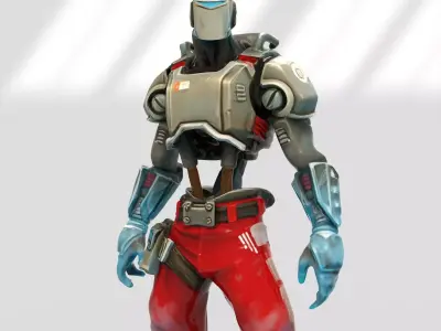 AIM skin from Fortnite 3D model