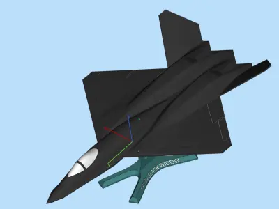 YF-23A Black Widow 3D print model