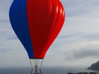 Hot Air Balloon 3D model