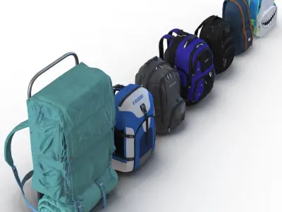 Backpacks 3D Models Collection 3 3D model