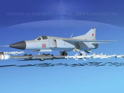 Mig 23 Flogger B V03 USSR 3D model