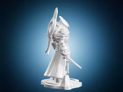 Protoss Zealot Warrior Miniature 3D print model