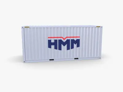 20ft Shipping Container HMM v1 3D model