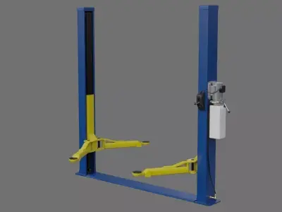 Two Post Lift 1A Low-poly 3D model