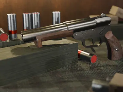 Walther Model SLD Free low-poly 3D model