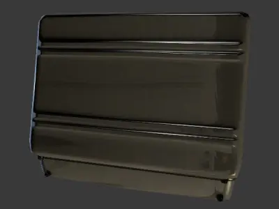Briefcase with explosives Low-poly 3D model