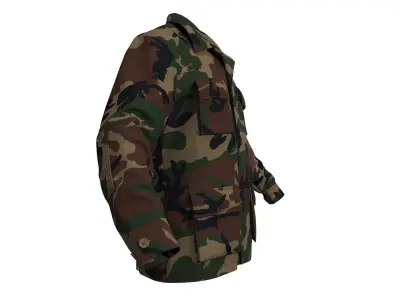 BDU Uniform Jacket - Marvelous Designer 3D model