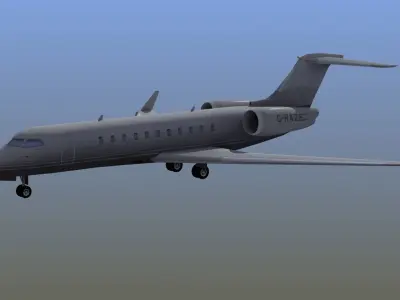 Global Express Aircraft 3D model
