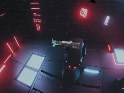 Retro Sci-Fi Pistol 3D model