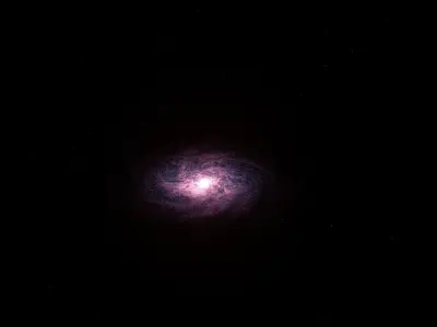 galaxy spiral Low-poly 3D model