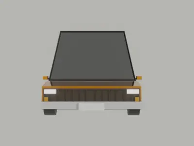 Toon Car 3D model Free low-poly 3D model