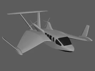 Wigetworks Air Fish-8 Low-poly 3D model