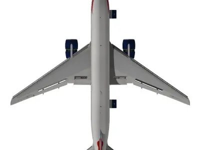 Boeing 777-200ER British Airways 3D model