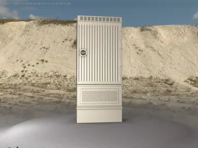 Electrical Distribution Cabinet 171 Low-poly 3D model