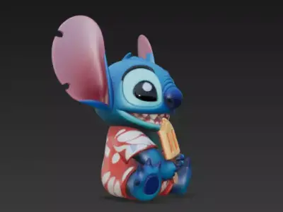 Stitch - Ice Cream 3D print model