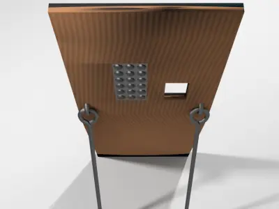 Personal Armor Shield - Medieval Pavise 3D model