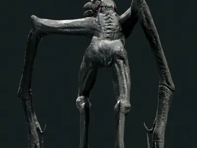 A Quiet Place 2 - Alien Low-poly 3D model