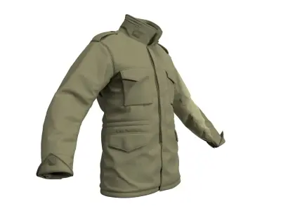 M65 Military Jacket - Marvelous Designer 3D model