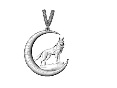 wolf clone gold 3 dm rihino 3D model