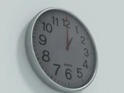 Clock BGE Cycles or with Constraints for Animations Free low-poly 3D model