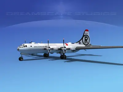 Boeing B-29 Superfortress USAF 3D model