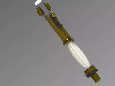 Steampunk Sonic Screwdriver 3D model