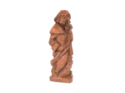 Fisherman statue 3D model