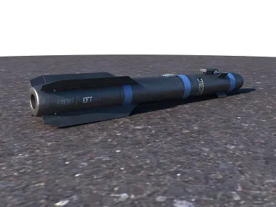 AGM-114 Hellfire II Missile 3D model