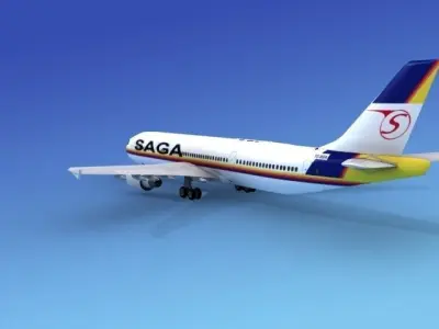 Airbus A300 SAGA 3D model