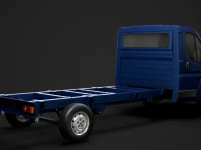 Fiat Ducato Chassis Truck Single Cab 4300WB 2014 3D model