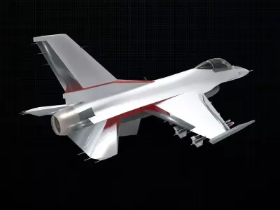 Mitsubishi F-2 1 3D model
