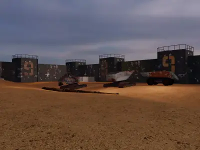 Apocalyptic Mine Free 3D model