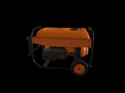 Portable Generator Low-poly 3D model