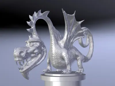 Dragon cartoon Free 3D model