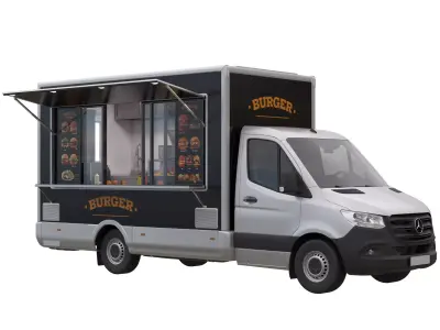 Sprinter Food Truck 3D model