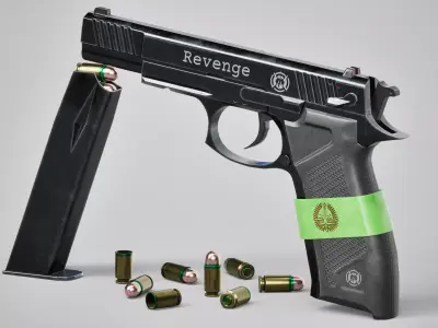 Revenge Low-poly 3D model