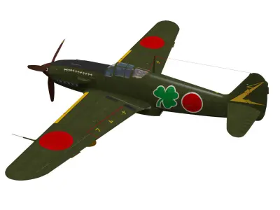 Kawasaki Ki61 hien tei tony 3D model